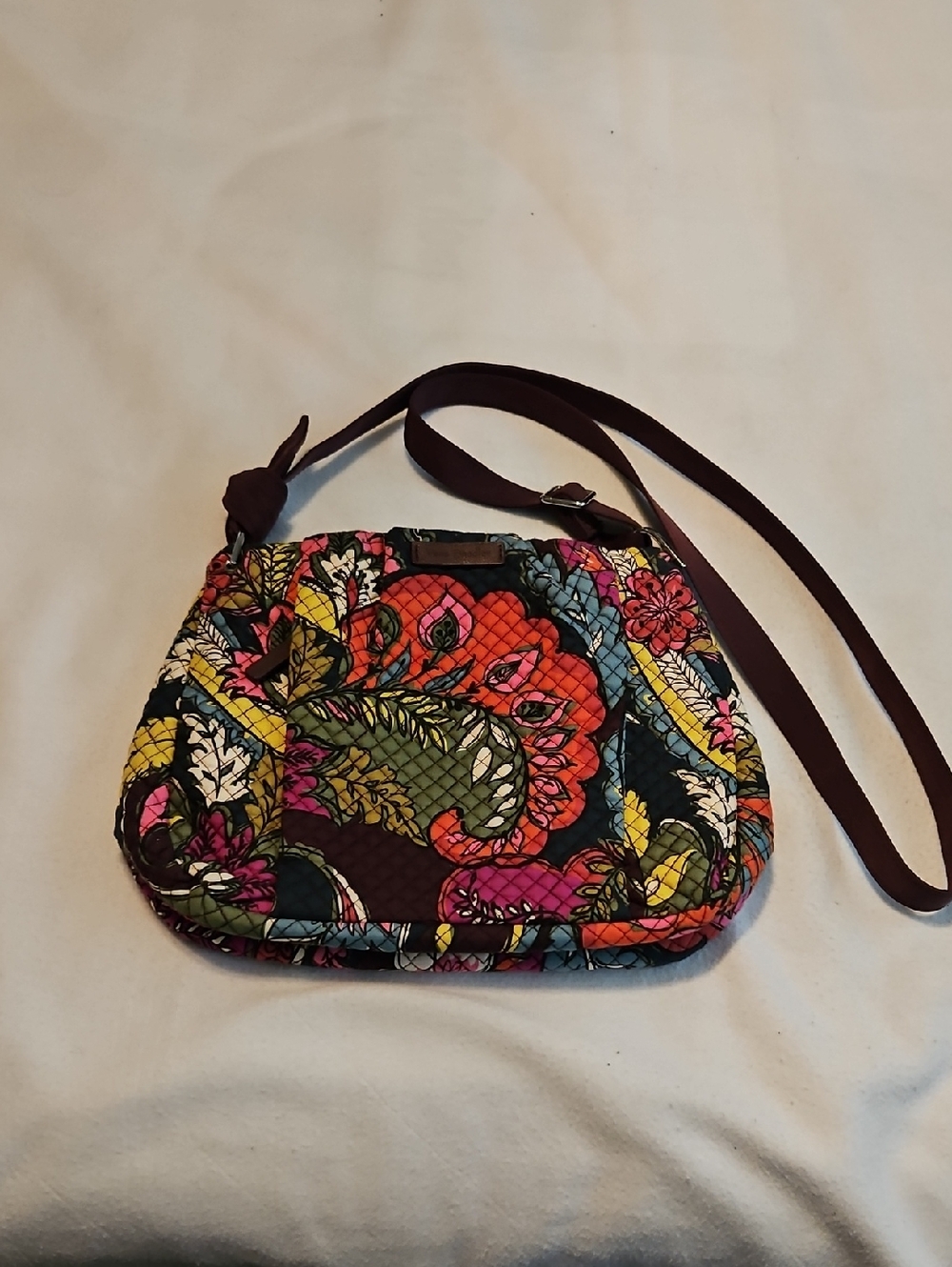 Vera Bradley Hadley Crossbody In Autumn Leaves